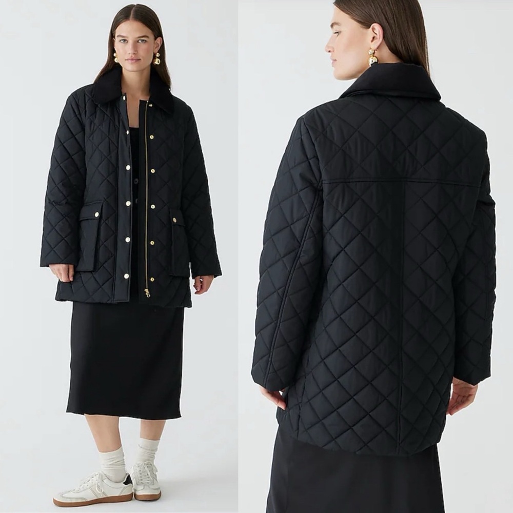 J.Crew Heritage Quilted Barn Jacket with PrimaLoft NWT